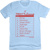 Baseball BBQ's Lineup Tee